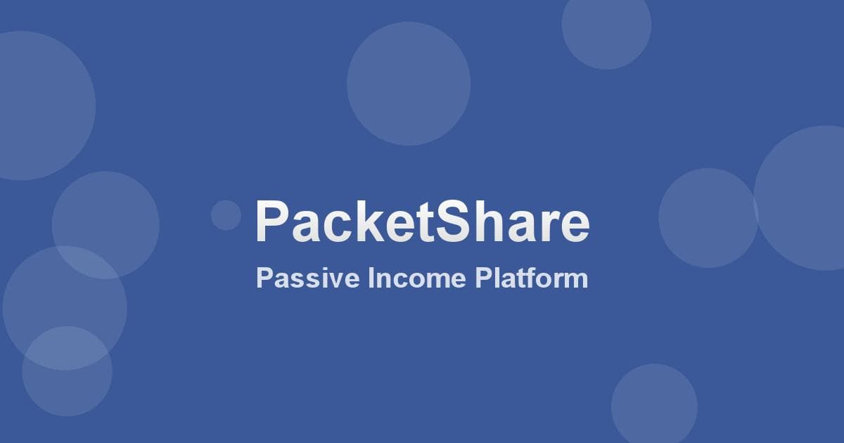 PacketShare: Share Your Bandwidth, Share the Rewards